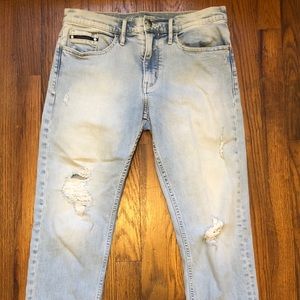 Calvin Klein Distressed Slim Boyfriend Jeans